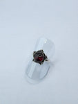 Garnet tribal ring