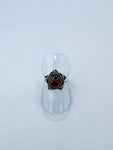 Garnet tribal ring