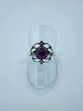 Amethyst tribal ring