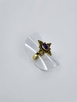 Amethyst tribal ring
