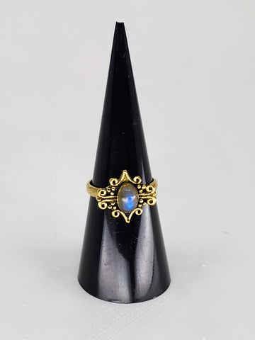 Labradorite tribal ring