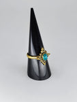 Blue Howlite tribal ring
