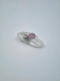 Rose quartz tribal ring