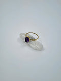 Amethyst tribal ring
