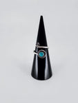 Gemstone spiral tribal ring