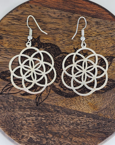 Seed of Life drop earrings