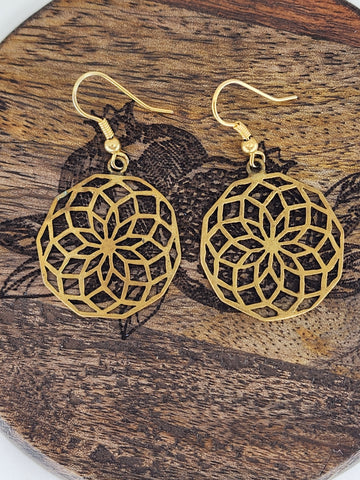 Torus drop earrings