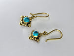 Blue Howlite Harley drop earrings
