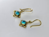 Blue Howlite Harley drop earrings