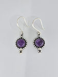 Amethyst Angela drop earrings