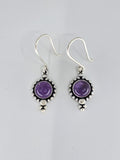 Amethyst Angela drop earrings