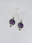 Amethyst Angela drop earrings