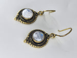 Moonstone Moon large drop earrings