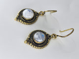 Moonstone Moon large drop earrings