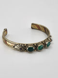 Allegra green stone cuff