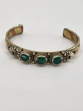 Allegra green stone cuff