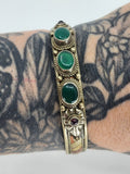 Allegra green stone cuff