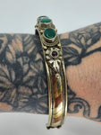 Allegra green stone cuff