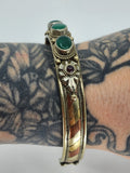 Allegra green stone cuff