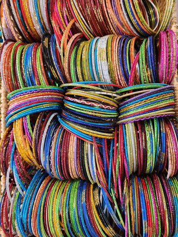 Colour arm bangles