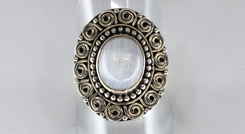 Moonstone ring
