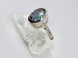 Mystic topaz ring
