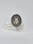 Green amethyst ring