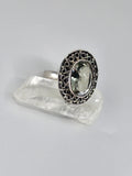 Green amethyst ring
