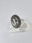 Green amethyst ring