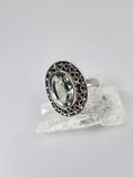 Green amethyst ring