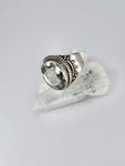 Green amethyst ring