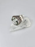 Green amethyst ring