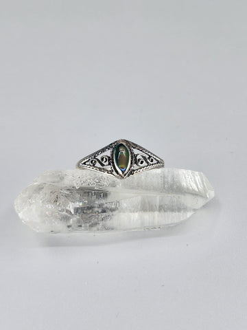 Paua shell ring