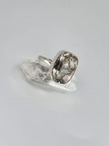 Clear quartz ring