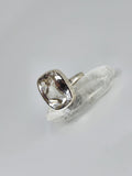 Clear quartz ring