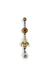 Bumble been navel belly bar