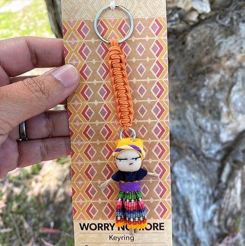 Worry dolls large keyrings