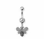 Bumble been navel belly bar