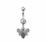 Bumble been navel belly bar