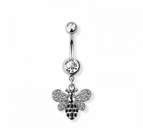 Bumble been navel belly bar