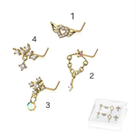 Dreaming dangle nose pins