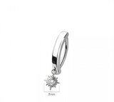 Sun burst clicker belly bar