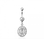 Lady Guadeloupe navel belly bar