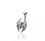 Spider navel belly bar
