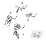 Dreaming dangle nose pins