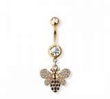 Bumble been navel belly bar