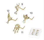 Dreaming dangle nose pins