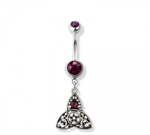 Trinity navel belly bar