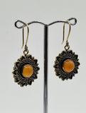 Carnelian Sun large drop earrings