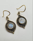 Moonstone Moon large drop earrings